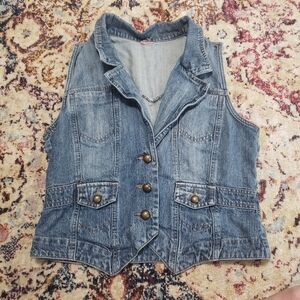 Vintage Blue Denim Vest